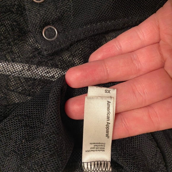 Swipe for photos! Mesh Turtle neck body suit with velvety floral pattern. - Picture 2 of 3